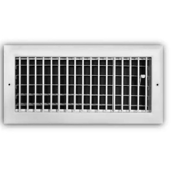 (Lot of 2) 14" x 6" Adjustable 1-Way Wall/Ceiling Register (OD 15.75"L x 7.75"H) - Picture 2 of 7